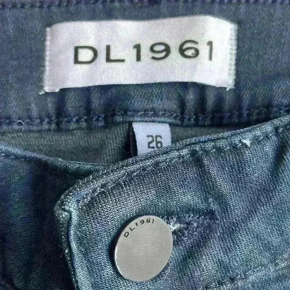 DL1961 women’s Florence instasculpt raw hem skinny denim jeans 26 - Picture 5 of 8